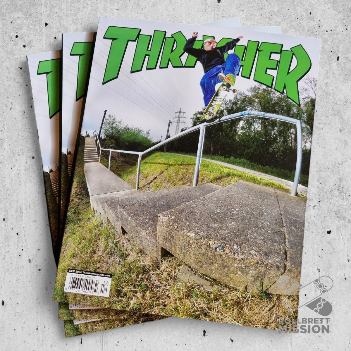 Thrasher Magazine Heft Ausgabe 533 Dezember 2024 - Zeitschriften - Rollbrett Mission