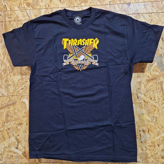 Thrasher T - Shirt x Anti Hero Eaglegram black - Rollbrett Mission