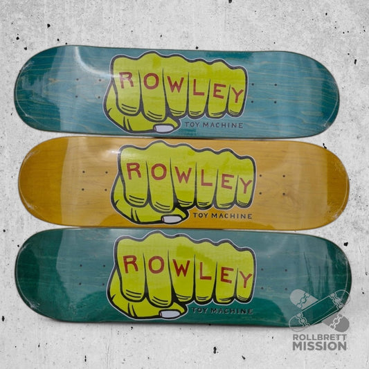 Toy Machine Rowley Fist 8.5 Deck - Skateboard - Decks - Rollbrett Mission