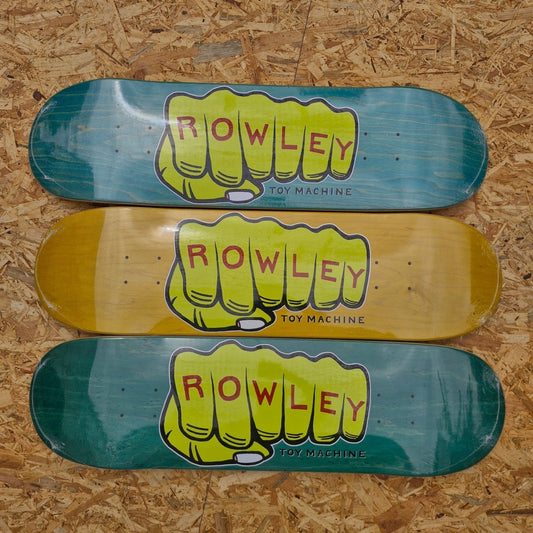 Toy Machine Rowley Fist 8.5 Deck - Skateboard - Decks - Rollbrett Mission