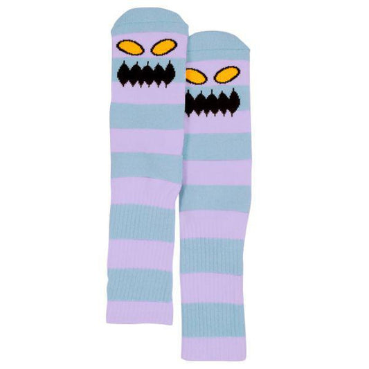 Toy Machine Socks Big Stripe lavender Socken - Socken - Rollbrett Mission