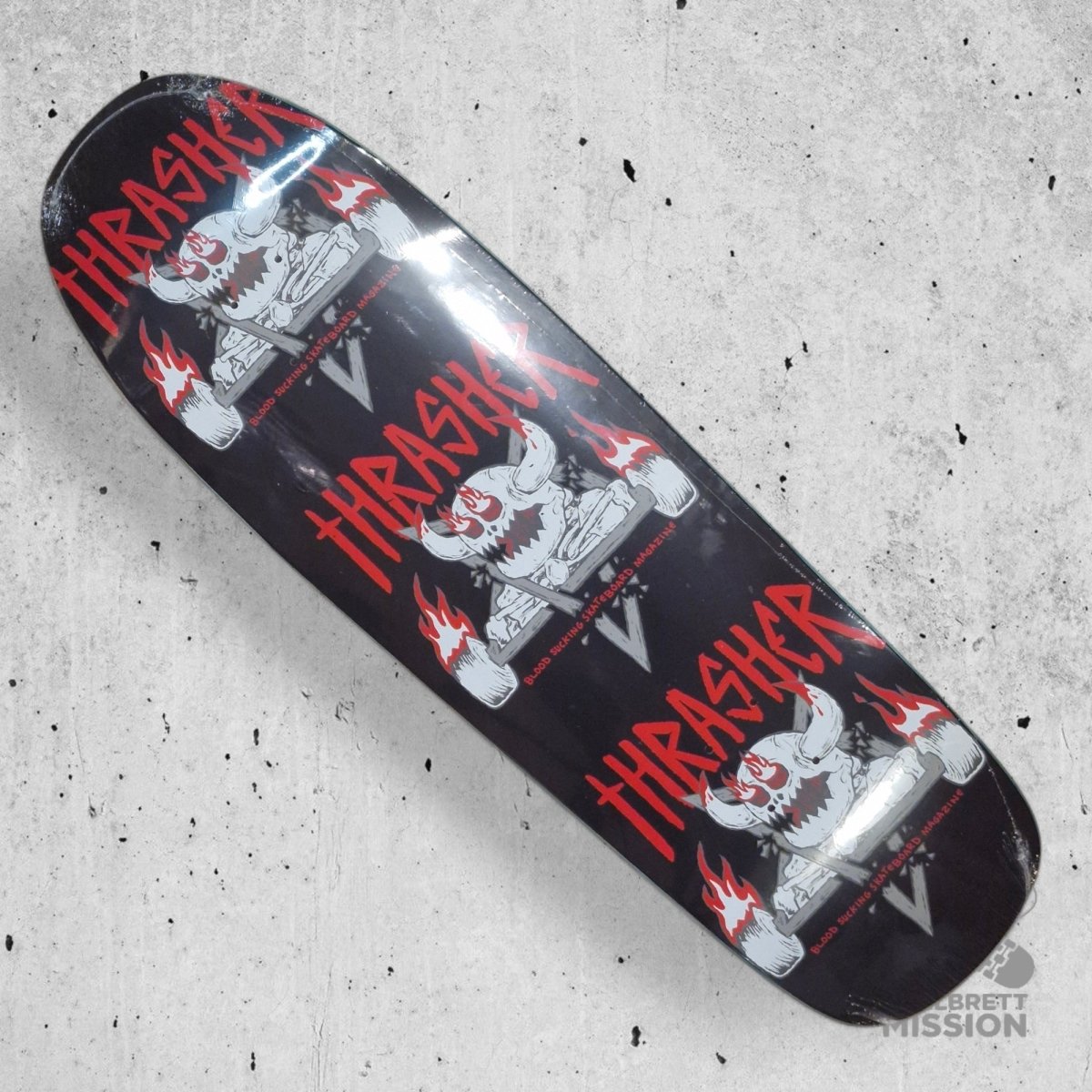 Toy Machine x Thrasher Monster Gram 9.5 Shaped Deck - Skateboard - Decks - Rollbrett Mission