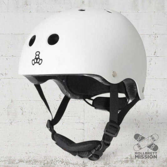 Triple Eight Lil 8 Dual Certified Helm white gloss - Skateboarding - Schutzausrüstung - Rollbrett Mission